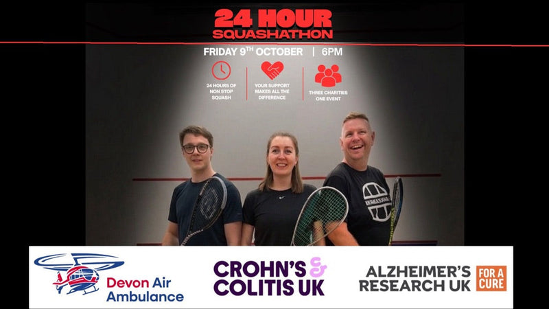 24hr squashathon for Charity